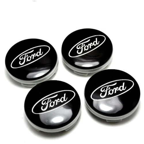 4x BLACK FORD CENTRE CAPS 54MM ALLOY WHEEL FITS MOST MODELS FOCUS FIESTA KA