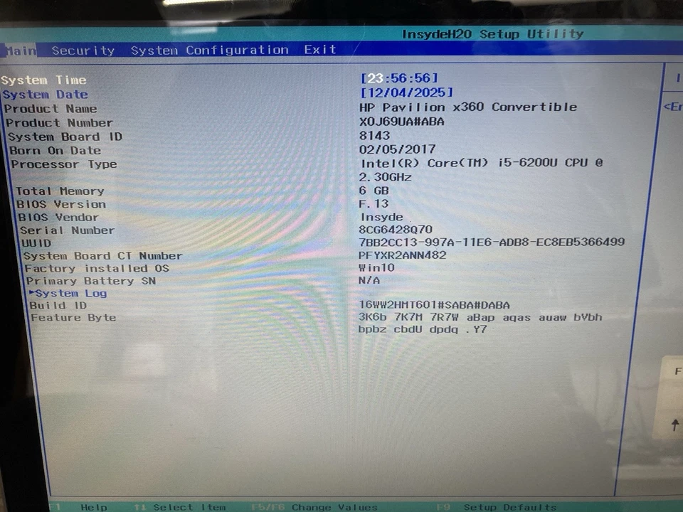 惠普 Pavilion x360 Touch i5-6200U 2.3GHz | 6GB RAM | 无硬盘/操作系统 - Boots to Bios — 第 2/4 张图片