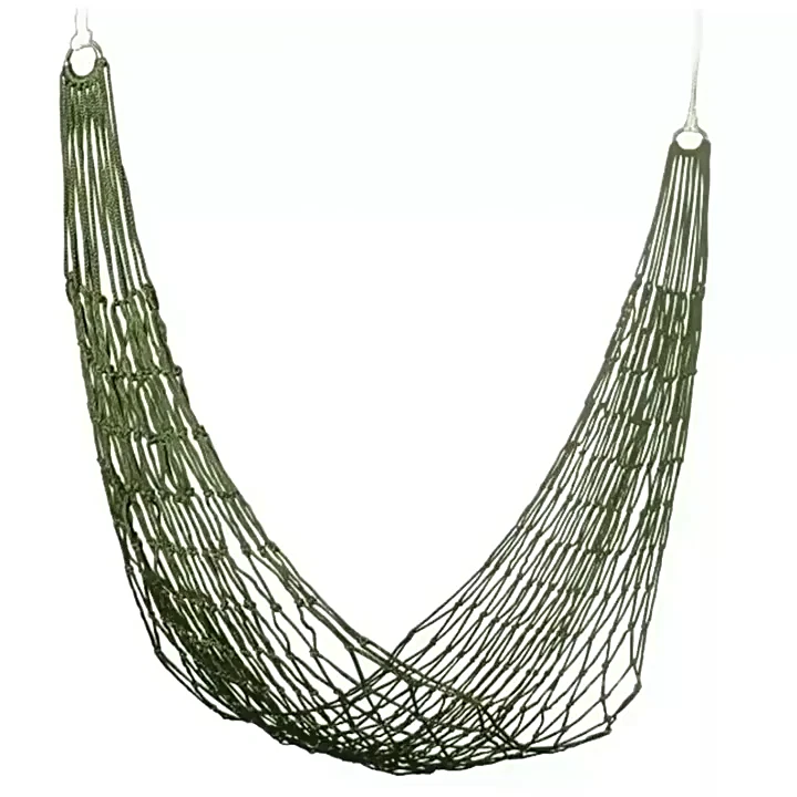 Hängematte Outdoor Camping Garten Reise Schlaf Netz Bett mit Seil Nylon leicht - Bild 2 von 4
