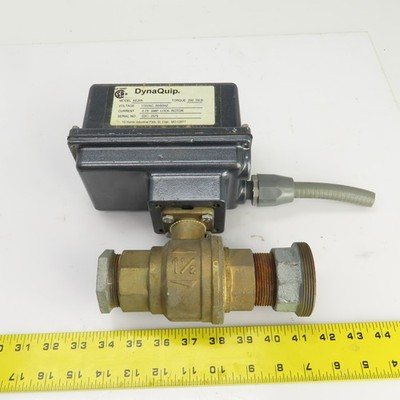 DynaQuip AE205 Elektronische Betätigt Messing Ball Ventil 3.8cm Fnpt 115VAC