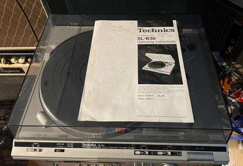 Vintage Technics SL-B30 Automatic Record Player Turntable w/ SHURE cartridge