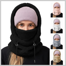 Winter Face Mask for Men Women Windproof Fleece Ski Mask Warm Neck Face Cover