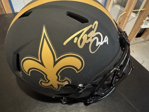DREW BREES SIGNED NEW ORLEANS SAINTS AUTHENTIC FULL SIZE HELMET BECKETT COA
