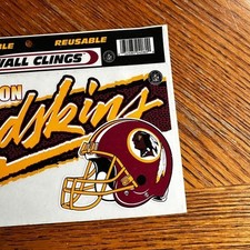 Wincraft Washington Redskins Wall Cling Decal NFL 1996 NOS