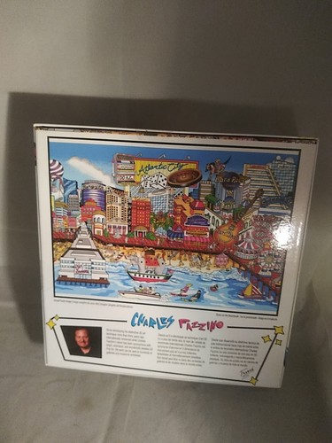 Charles Fazzino Jigsaw Puzzle Down On The Boardwalk 18” X 25.5” 300 Pieces - Picture 3 of 3