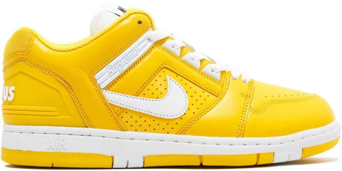 シュプリームＸナイキＳＢエアフォース２ＬＯＷ２８・５cm箱付き美ユーズド Nike Supreme x Air Force 2 Yellow for Sale | Authenticity