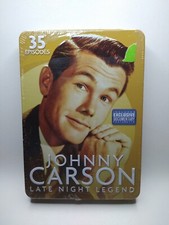 4 DVD SET-JOHNNY CARSON-LATE NIGHT LEGEND-SHOW EPISODES & DOCUMENTARY-NEW Tin