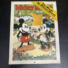 Disney The World Of Mickey Mouse Calendar Vintage 1978 Hallmark Engagement