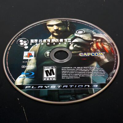 Bionic Commando (PlayStation 3 PS3, 2009) Disc Only Tested!