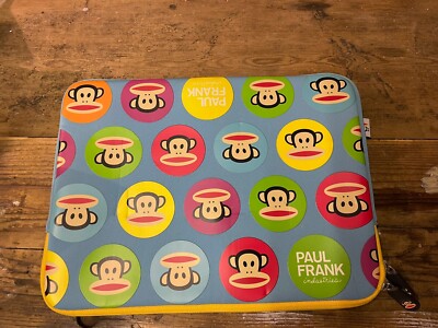 Paul Frank Industries Lap Top Padded Synthetic Case Sleeve Notebook 2009 Monkey.