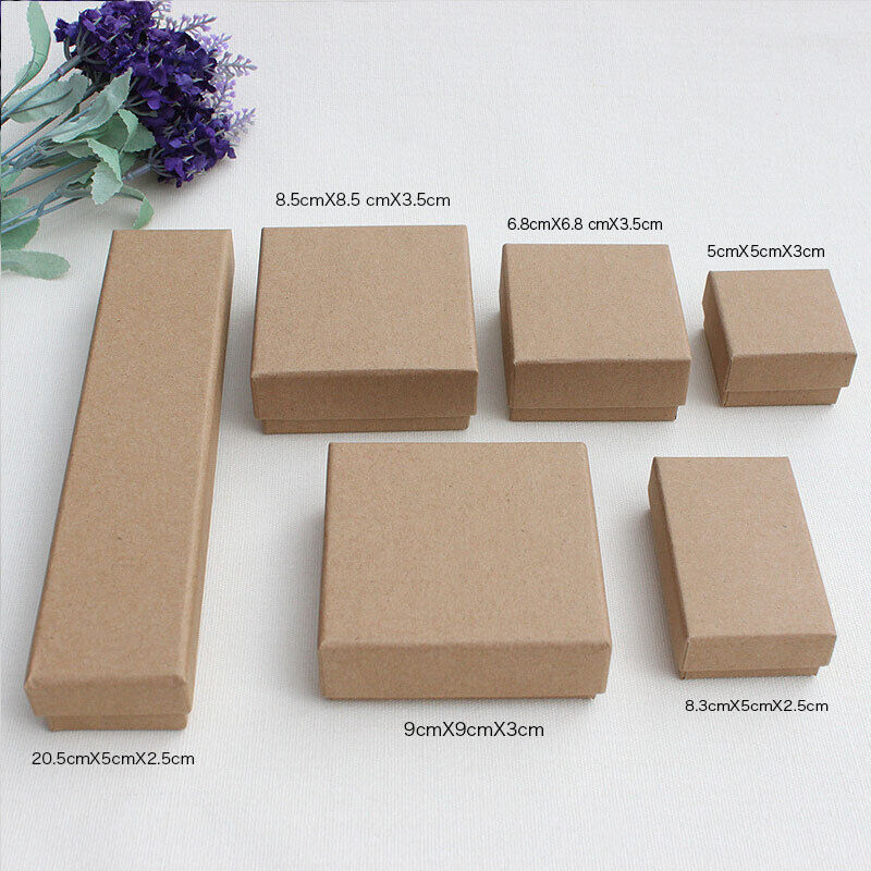 6pcs Cardboard Jewelry Boxes - Bulk Gift Box for Small Business