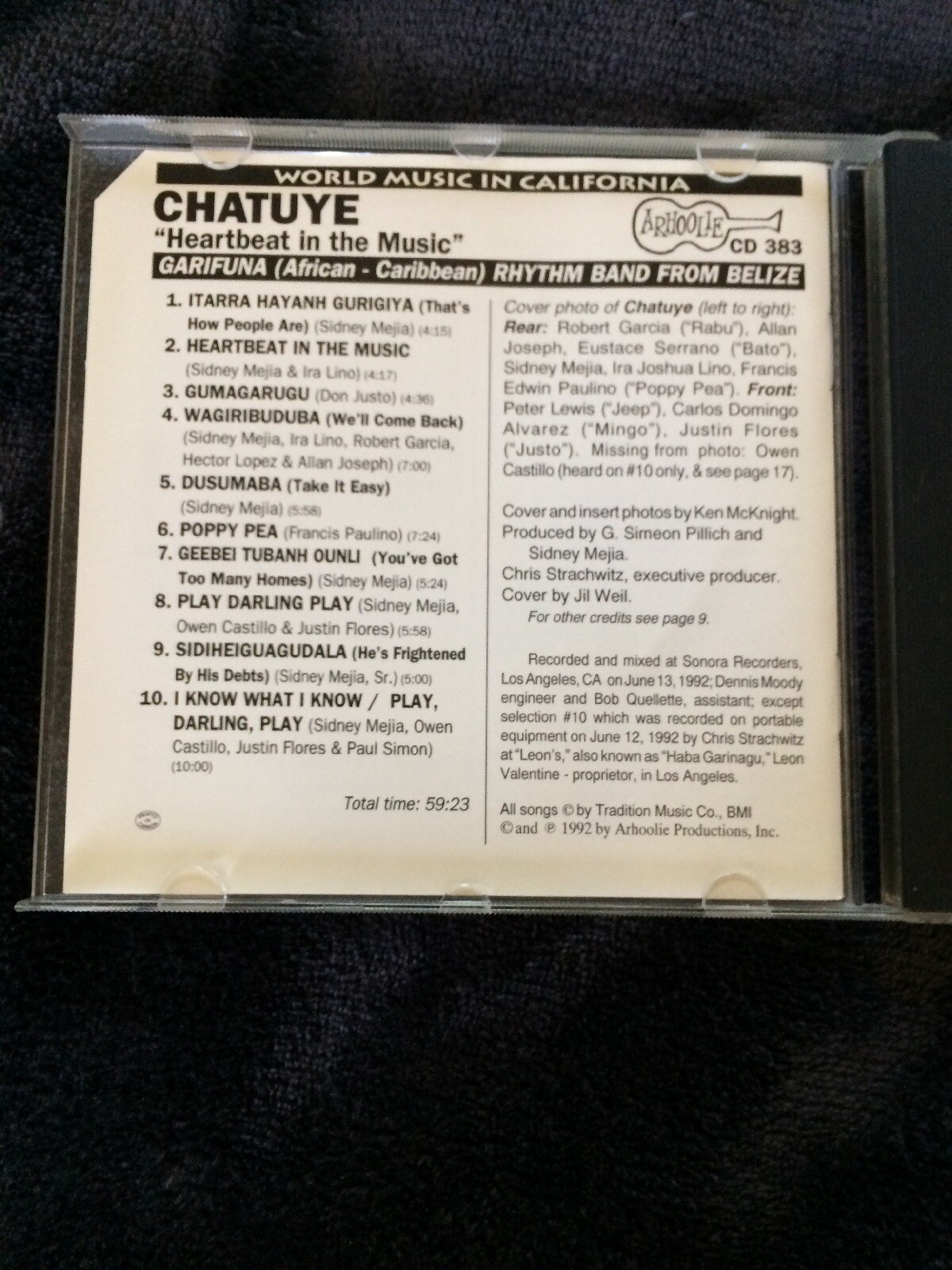 Chatuye - Heartbeat In The Music - World Music in California CD-383 ...