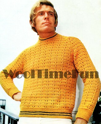 Crochet Pattern Men's/Ladies Knitted Ribbing