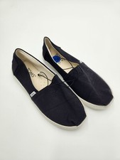 Toms Black Slip On Shoes Kids Youth Size 2 NWOT