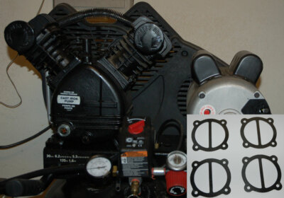 #ad Head Gasket C301H C302H Husky Air Compressor Single Stage Twin V Pump replace $19.99
