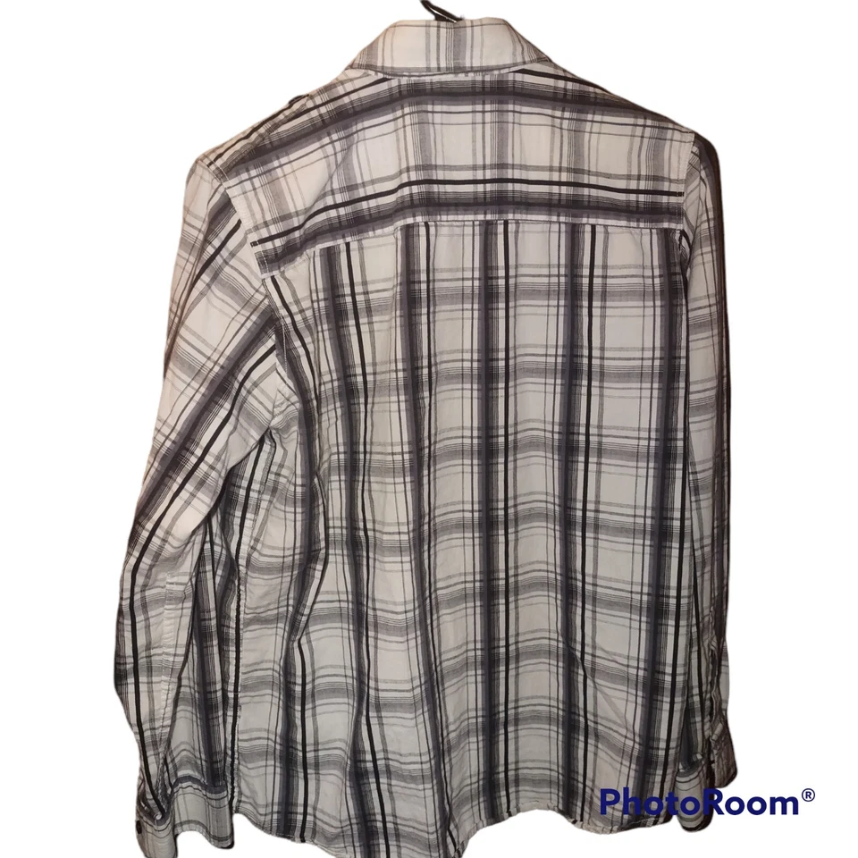 Camisa de campo Eighty Eight platino manga larga gris charretera para hombre S Foto 2 de 4
