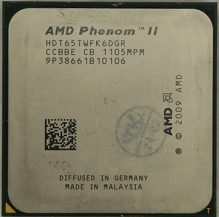 AMD Phenom II X6-1065T HDT65TWFK6DGR CPU 6Core Socket AM3 2.9GHz 95W Processor - Image 3 of 4