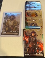 2024 Topps Chrome Star Wars Base and Rainbow Refractor- 27 Various cards
