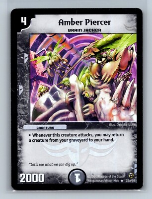 Duel Masters TCG - Amber Piercer 23a/55 - Super Rare - Crushinators Of Doom