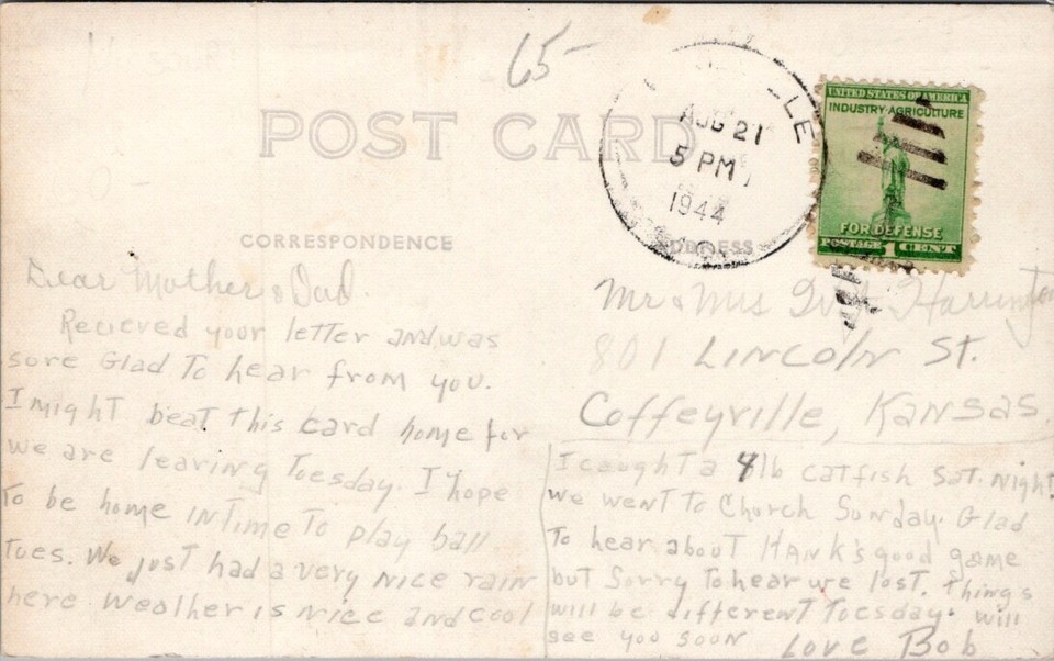 1944, Havenhurst Store, Gas & Ice Cream, PINEVILLE, Missouri Real Photo