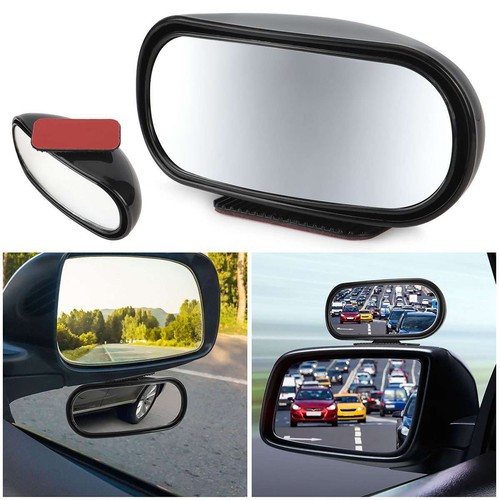 2PCS 360° Blind Spot Rear View Auxiliary Mirror Convex Wide Angle Car Truck SUV - Picture 3 of 15