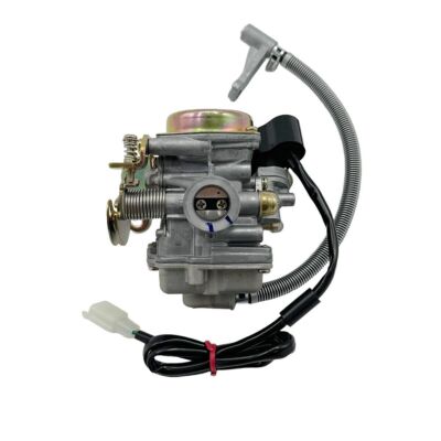 DENI PD18J Carburetor with Metal Drain Pipe for GY6 50cc 139QMB 139QMA Engine