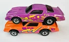 Hot Wheels Blackwall 1982 Camaro Z-28 Confetti Lot Of 2 Orange | Purple