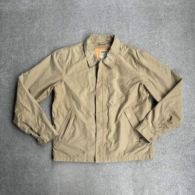 TIMBERLAND Herren Jacke Gr. S Übergangsjacke Outdoor Casual Leder 2420 Beige
