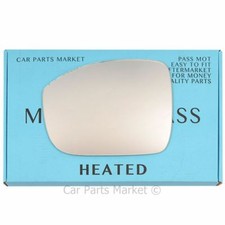 Left passenger side Wing mirror glass for Nissan GT-R 2008-2017 Heated