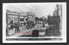 Karachi rppc Photo Studio Elphinstone Street Pakistan 1948