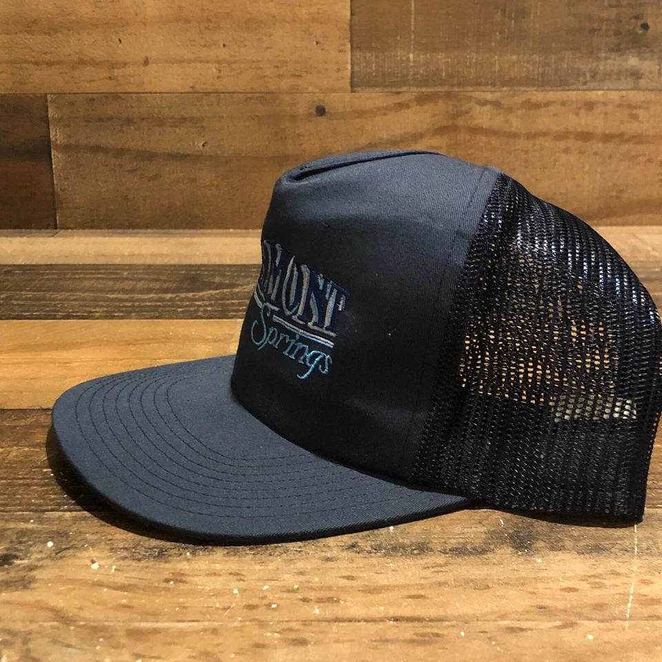 Gorra de béisbol vintage Belmont Springs Snapback para hombre en azul con fondo de malla de los años 90 Foto 4 de 4