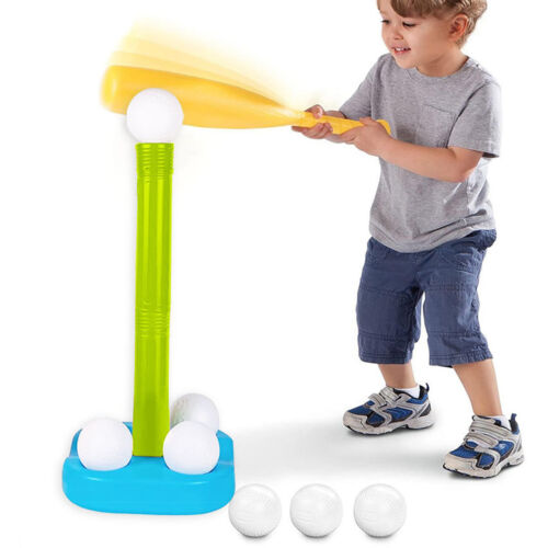 1 Set Tee Ball Set Portable Educational Kids Baseball Bat Tee Ball Stand Durable