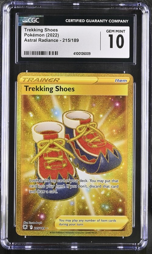 CGC Gem Mint 10 Trekking Shoes 215/189 Pokémon Astral Radiance