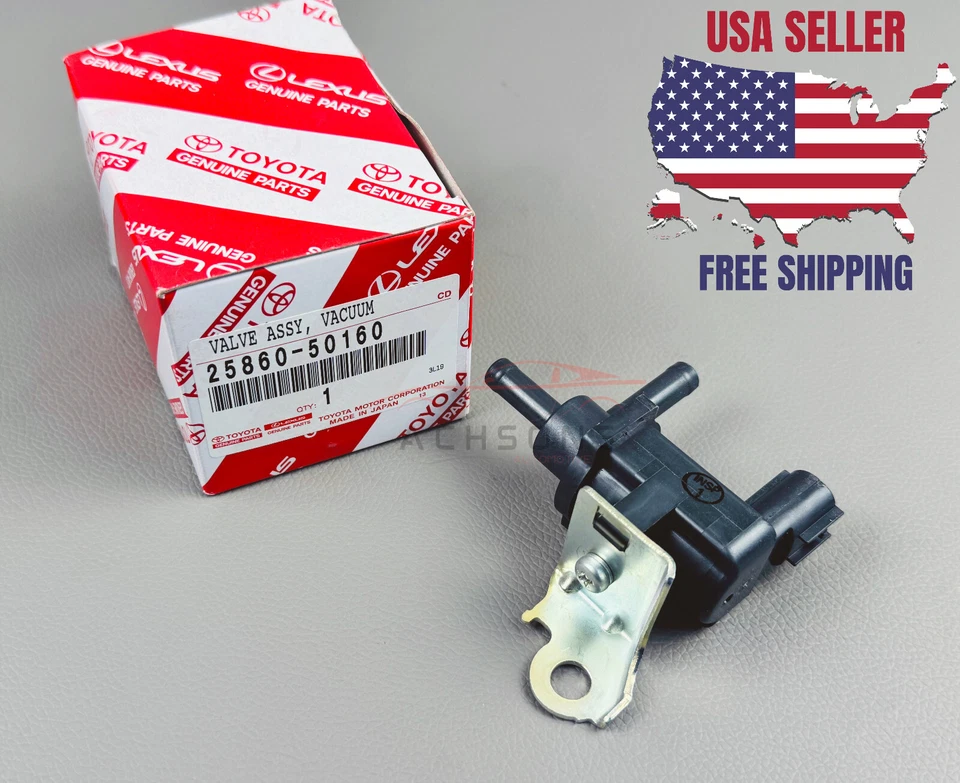 25860-50160 GENUINE TOYOTA SEQUOIA TUNDRA GX470 SC430 VACUUM SWITCHING VALVE OEM - Image 3 of 4