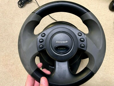 Microsoft Force Feedback SideWinder Wheel and Pedals **TESTED