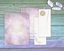 Celtic Star Writing Paper Stationery | 24 Sheets - Lined and Unlined