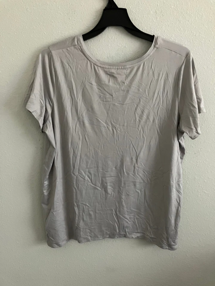 Stan Herman "Personality" Prints Lounge Top - Gray (Sz L) a630684 - - Image 3 of 3