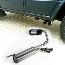 FOX Sportauspuff Sidepipeanlage Mercedes G-Klasse W463 2x80mm uneingerollt