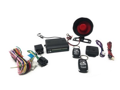 Kit Allarme Per Auto Universale - Con 2 Telecomandi, Sirena E Cablaggio