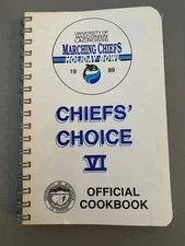1989 UW LaCrosse Marching Chiefs Choice VI Cookbook Great Advertising 