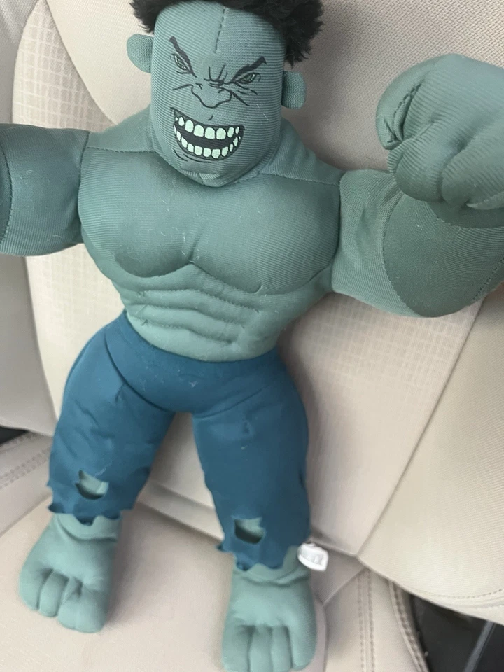 Rare Incredible Hulk Plushy 20 Inches Tall Made By A Toy Factory - Image 2 of 3