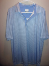 Greg Norman Play Dry Polo Shirt Men's XL Blue Moisture Wicking Golf