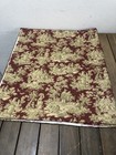 Waverly Sanctuary Rose Heritage Fabric Gold Red Floral Toile Rustic Life 2.9Yds