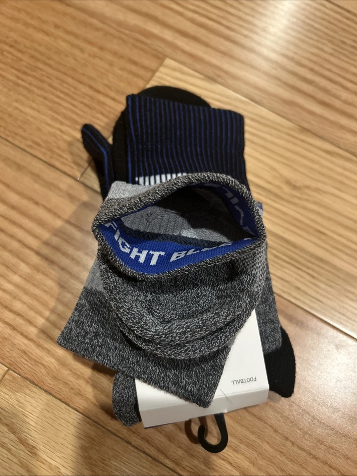 Nike NCAA Duke Blue Devils Multiplicador 2 Pares Calcetines Crew Talla L 8-12 Fútbol Nuevo con Etiquetas Foto 3 de 4