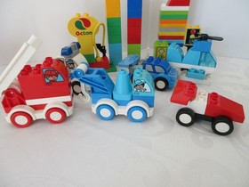 Lego Duplo CUSTOM CAR VEHICLE LOT, 10816 My First Cars Trucks, 13 VEHICLES, XTRA