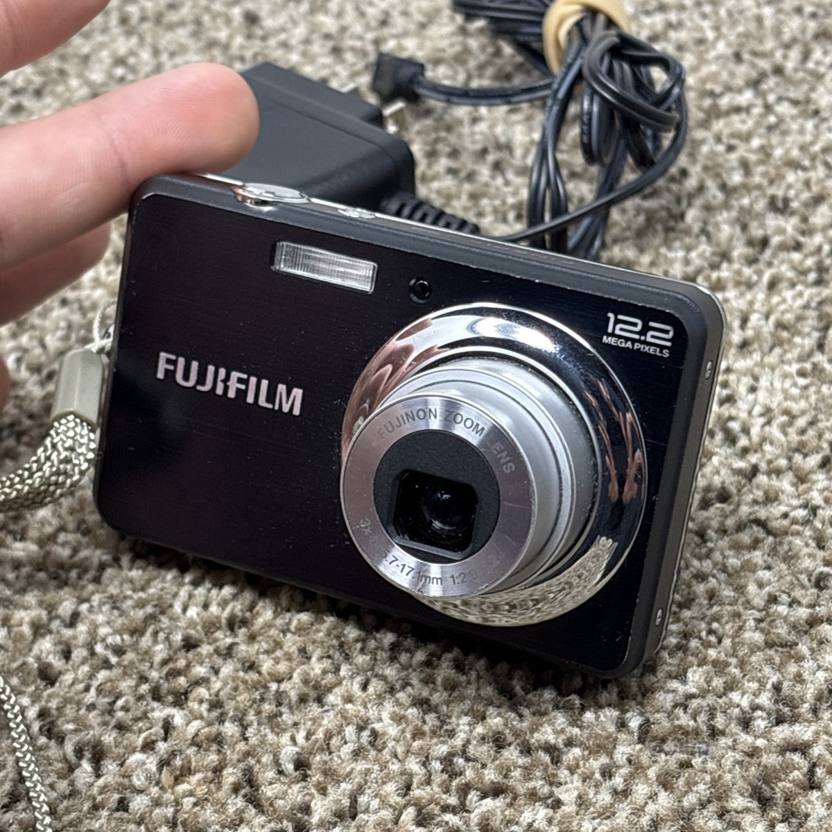 Fujifilm FinePix J Series J38 12.2MP Digital Camera - Black