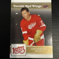 Andy Bathgate 2025/26 Upper Deck Detroit Red Wings GOLD Centennial Card #25