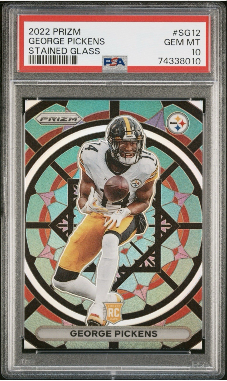 George Pickens Panini Prizm Stained Glass #SG12 Base