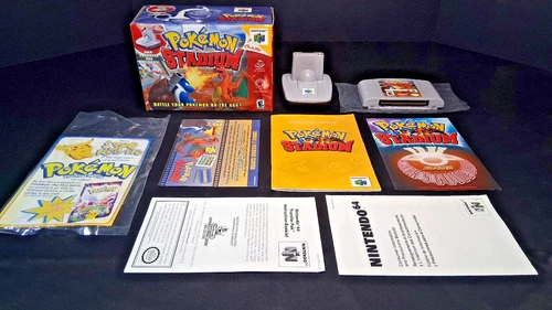 Pokemon Stadium Complete-in-Box (CIB) for Nintendo 64 – w/ Transfer Pak, Tested