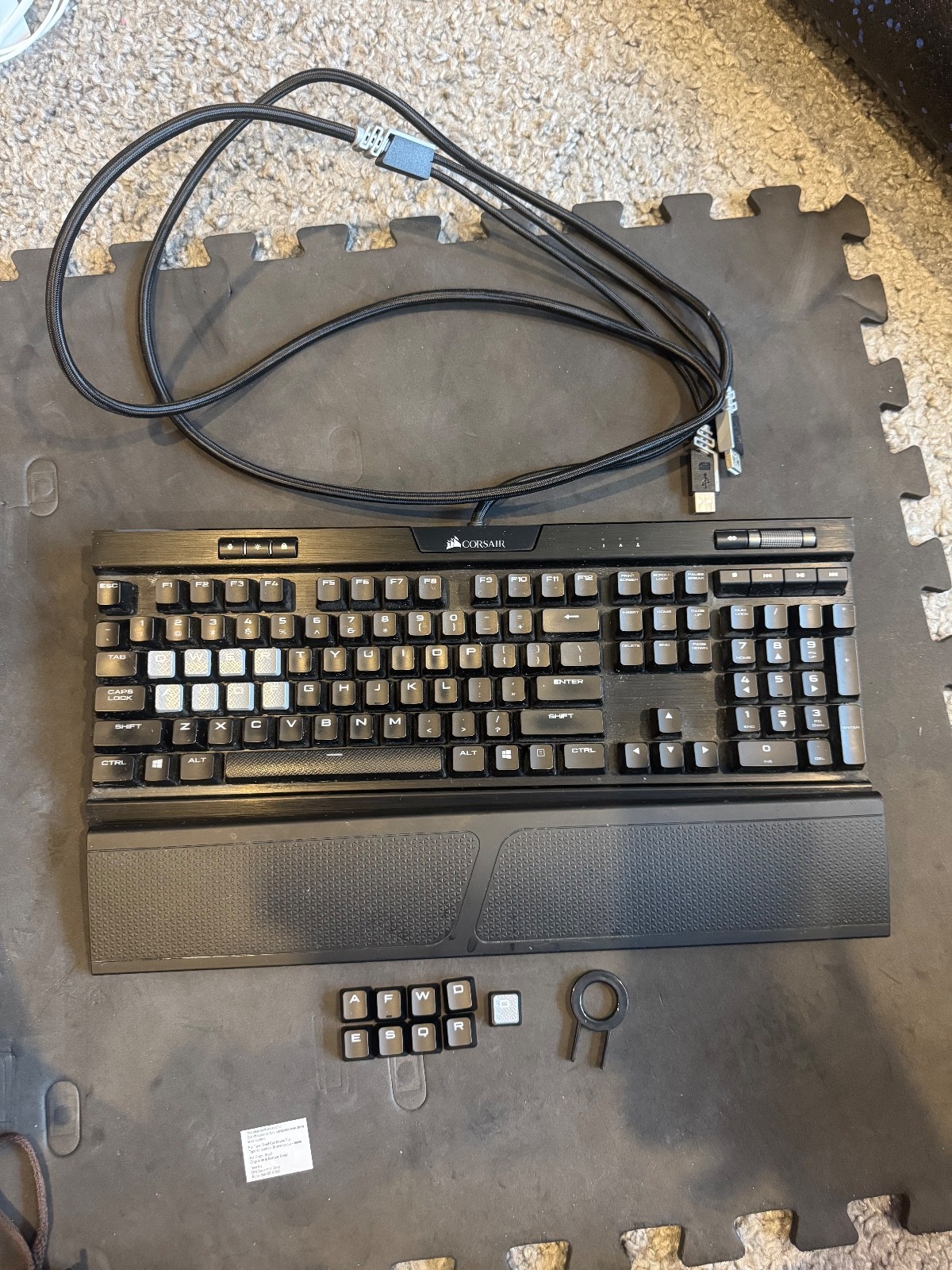 Corsair CH-9109014-NA K70 RGB MK.2 Rapidfire Cherry MX Speed Mechanical...